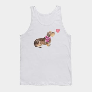 Wirehaired Dachshund watercolour Tank Top